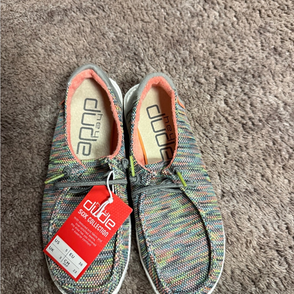 Hey Dude Colorful Knit Slip-On Shoes